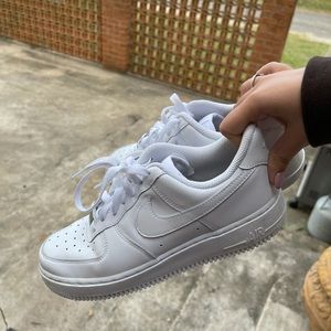 white nike air forces